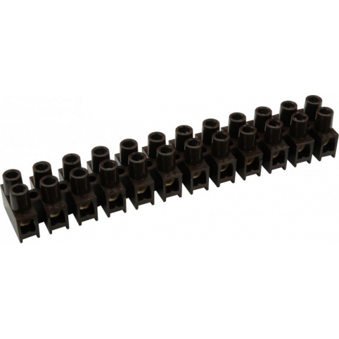 Přístrojová svorkovnice 6-10 mm2, černá, mosaz