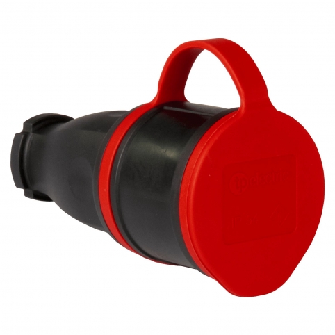 1x16A / IP 54 - Pryžová spojovací zásuvka