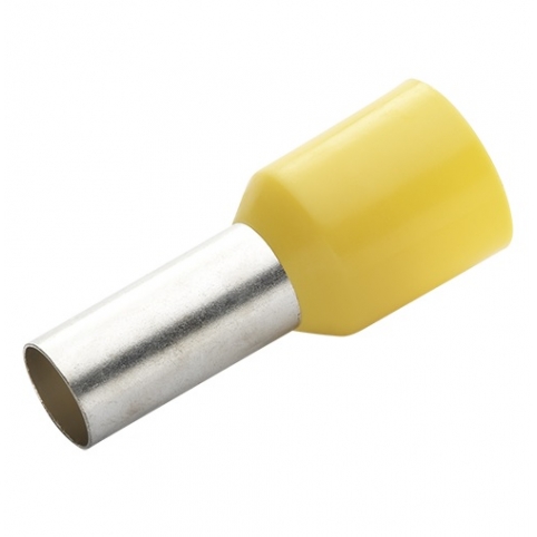 Kabelová dutinka lisovací, jednoduchá, izolovaná - žlutá, průřez vodiče 150 mm2, délka bez izolace 32 mm
