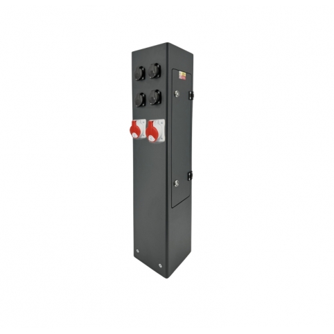 Energo sloupek City: 8x230 V, 2x1653 400 V, 2x3253 400 V, 6xPFI, jištěný a chráněný, svorka FVKO