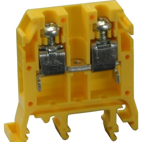 Řadová svorka, žlutá, průřez pevného vodiče 1,5-25 mm2, slaněného 2,5-16 mm2