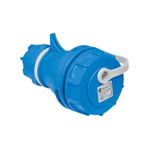 1x16A / IP 68 - Spojovací zásuvka, s bezpečnostní clonkou, SCHUKO