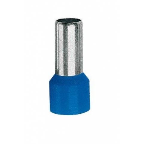 Kabelová dutinka lisovací, jednoduchá, izolovaná - modrá, průřez vodiče 0,75 mm2, délka bez izolace 10 mm