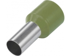 Kabelová dutinka lisovací, jednoduchá, izolovaná - olivová, průřez vodiče 50 mm2, délka bez izolace 20 mm