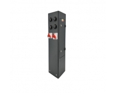 Energo sloupek City: 4x230 V, 2x1653 400 V, 2x3253 400 V, 4xPFI, jištěný a chráněný, svorka FVKO 25mm2