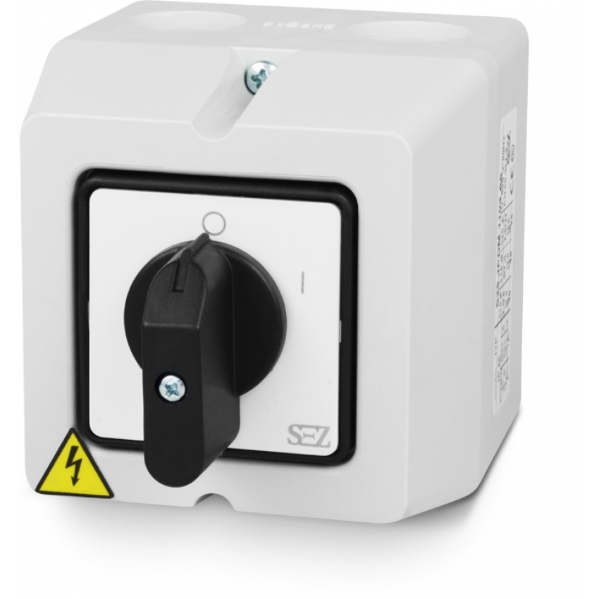 Vačkový spínač v krytu IP 65, malé provedení, 16 A, 0-1...