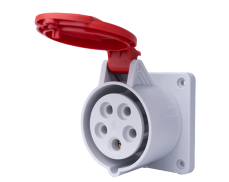 Zásuvka vestavná rovná, 400 V, IP 54, 16 A, 5-pól