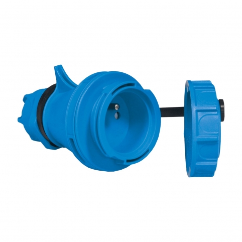 1x16A / IP 68 - Spojovací zásuvka, s bezpečnostní clonkou