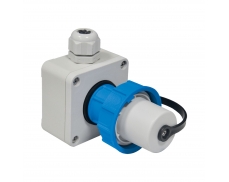 1x16A / IP 68 - Nástěnná přívodka, rovná