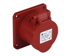 4x32A / IP 44 - Vestavná zásuvka, rovná, kompaktní přír...