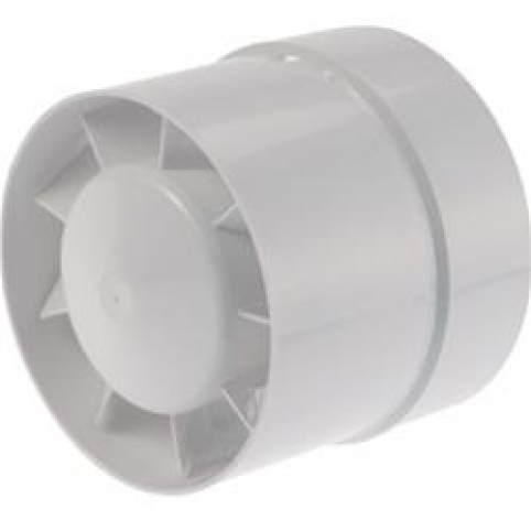 Potrubní ventilátor zúžený s kuličkovými ložisky, průměr 100 mm, 105 m3/hod