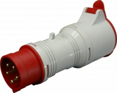 Adaptér 400 V, IP 44, 16 A z 5-pól na 4-pól