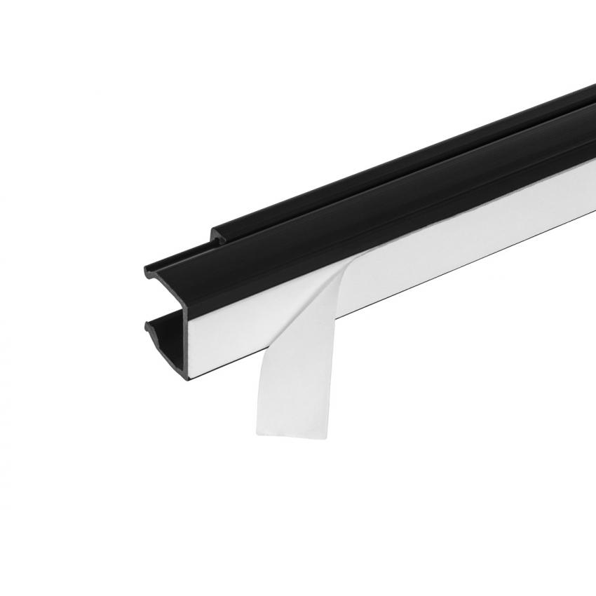 Lišta vkládací samolepící 35x15 mm, černá, 2 m