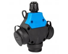 1x16A / IP 54 - Roztrojka pryžová, jednofázová, francou...