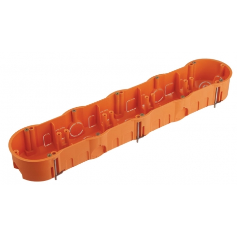 Krabice do sádrokartonu pětinásobná, PK 60, se šrouby, oranžová