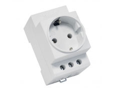 Soklová zásuvka SCHUKO na DIN