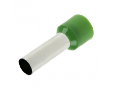 Kabelová dutinka lisovací, jednoduchá, izolovaná - zelená, průřez vodiče 16 mm2, délka bez izolace 18 mm