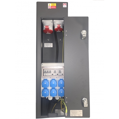 Energo sloupek City ROS 6x230 V, 1x1653 400 V, 1x 3253 400 V, jištěný a chráněný, svorka FVKO