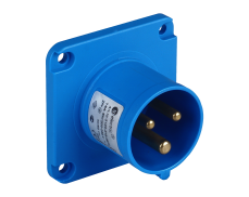 3x16A / IP 44 - Vestavná přívodka rovná, kompaktní přír...