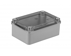 Krabice 120x80x50 mm, bez průchodek, IP 65, trasparentn...