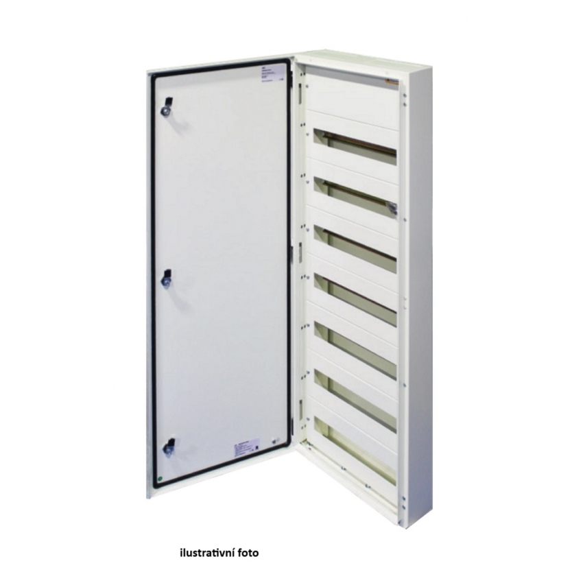 Kovová skříň T-BOX, nástěnná, 162 modulů - 9 řad, IP 65...