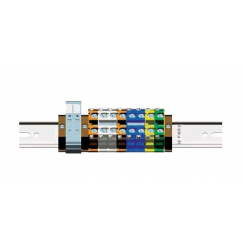 Stožárová svorkovnice průchozí, průřez pevného vodiče 1,5-25 mm2, ohebného 2,5-16 mm2