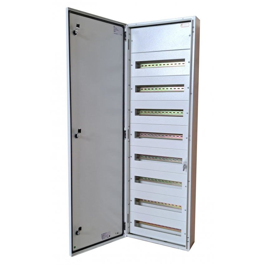 Kovová skříň T-BOX, nástěnná, 144 modulů - 8 řad, IP 65...