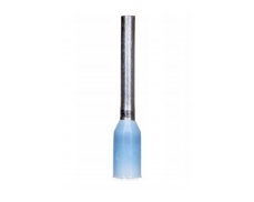 Kabelová dutinka lisovací, jednoduchá, izolovaná - světle modrá, průřez vodiče 0,25 mm2, délka bez izolace 8 mm