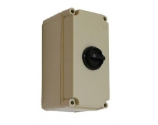 Box s vačkovým spínačem - hlavní vypínač, 150x300x170 mm, svorkovnice 3P+PE+N na montážní desce