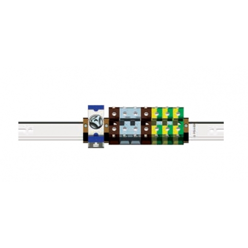 Stožárová svorkovnice průchozí, průřez pevného vodiče 1,5-70 mm2, ohebného 2,5-50 mm2