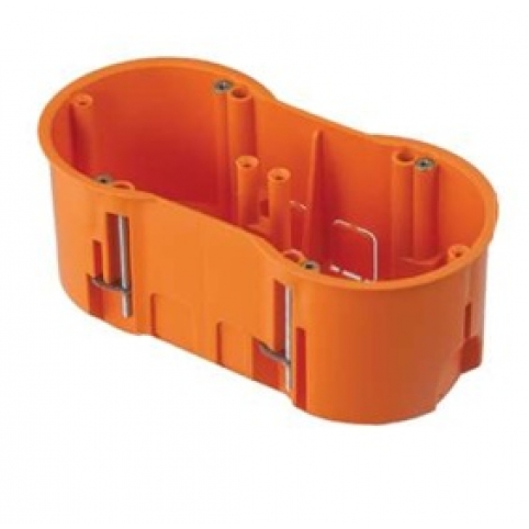 Krabice do sádrokartonu jednonásobná, hluboká, HF, 2 ks šroub, 850 °C