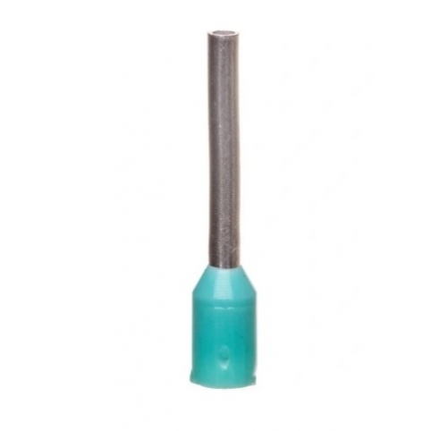 Kabelová dutinka lisovací, jednoduchá, izolovaná - tyrkysová, průřez vodiče 0,34 mm2, délka bez izolace 6 mm