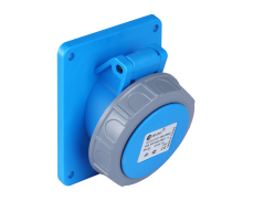 3x16A / IP 67 - Vestavná zásuvka, úhlová, Quick Connect