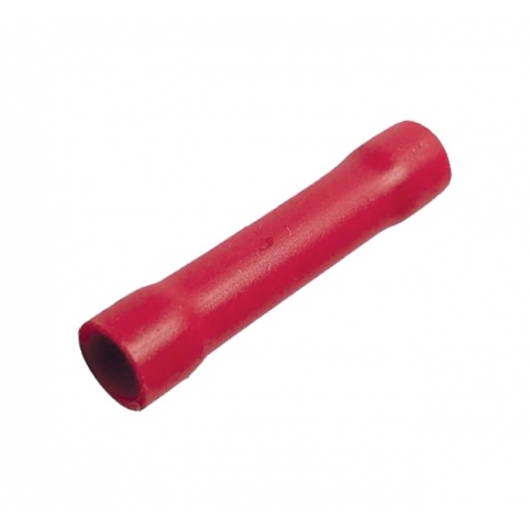 Kabelová spojka lisovací, izolovaná - červená, 1,7x26 mm, průřez vodiče 0,5-1,5 mm2 