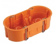 Krabice do sádrokartonu dvojnásobná, HF, 4 ks šroub, 85...