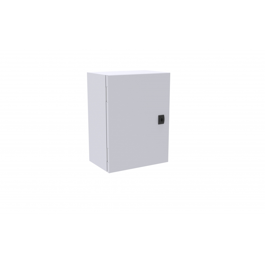 Kovová skříň SiBox 400x300x200 mm, IP 65, RAL7035