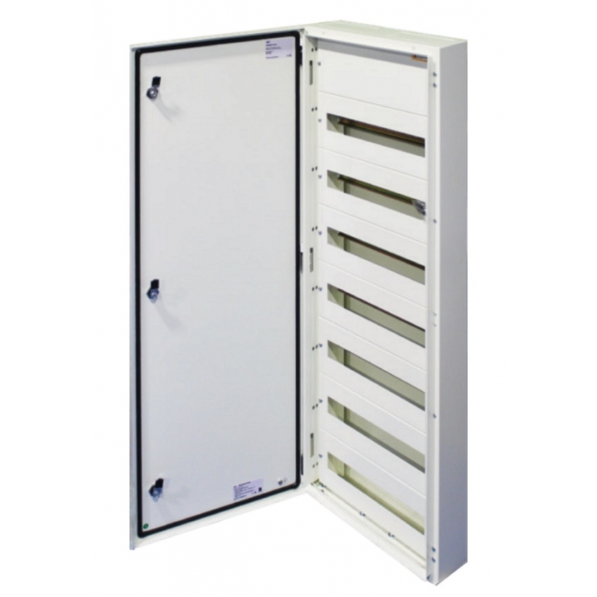 Kovová skříň T-BOX, nástěnná, 168 modulů - 7 řad, IP 65...