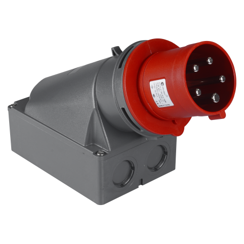 5x63A / IP 44 - Nástěnná přívodka