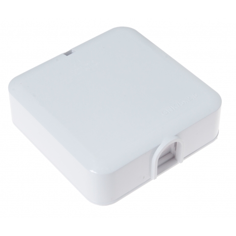 Instalační krabice pod/na omítku, svorky 5x0,5-2,5 mm, 80x80 mm, 16 A, 440 V, bílá, IP 20