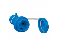 1x16A / IP 68 - Spojovací zásuvka, s bezpečnostní clonk...