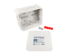 Krabicová rozvodka plastová, 150x116x67 mm, IP 55, 850 C, HF