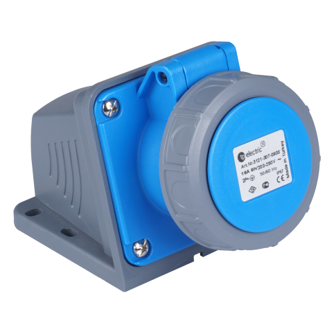 3x16A / IP 67 - Nástěnná zásuvka, Quick Connect