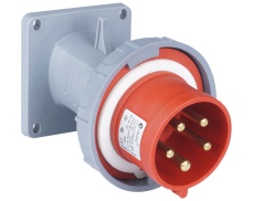 5x32A / IP 67 - Vestavná přívodka, úhlová, Quick Connect