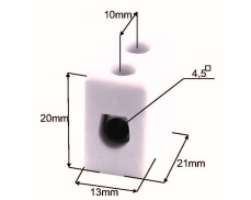 Porcelánová bloková svorka 1P - 10 mm2