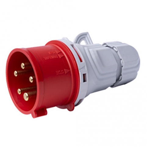 Vidlice průmyslová 400 V, IP 44, 16 A, 5-pól