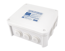 Krabicová rozvodka plastová, 150x116x67 mm, IP 55, 850 C, HF