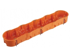 Krabice do sádrokartonu pětinásobná, PK 60, se šrouby, oranžová