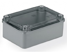 Krabice 120x80x50 mm, bez průchodek, IP 65, trasparentn...