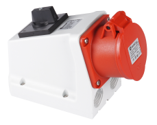 5x16A / IP 44 - Kombinovaná zásuvka s vypínačem