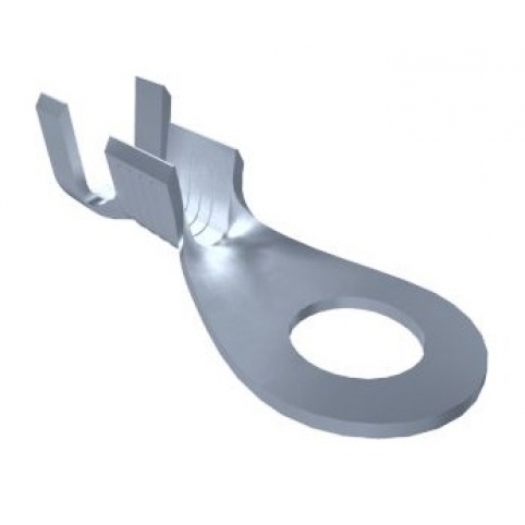 Kabelové oko lisovací s otevřeným lůžkem, svorník M4, průřez vodiče 1,5-2,5 mm2, povrchová úprava cínování